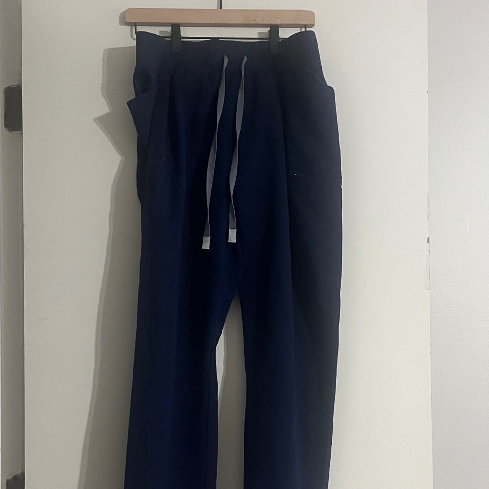 Figs Women's Navy Blue Cargo Scrub Pants